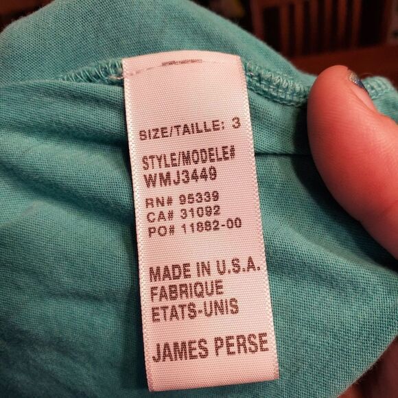 James Perse dip dye ombre blue&white tshirt sz 3 - Picture 5 of 6